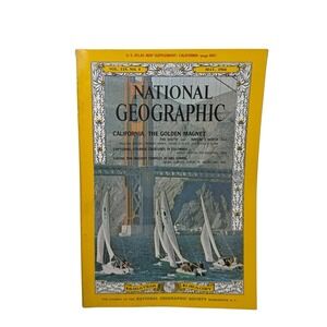 Vintage National Geographic Magazine May 1966 California The Golden Magnet